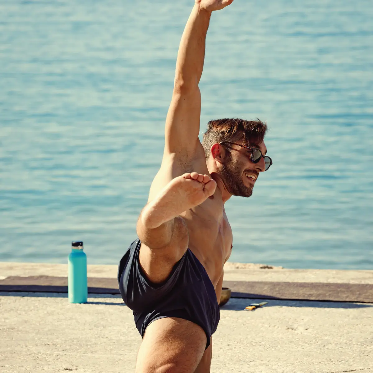 Yoga by the ocean